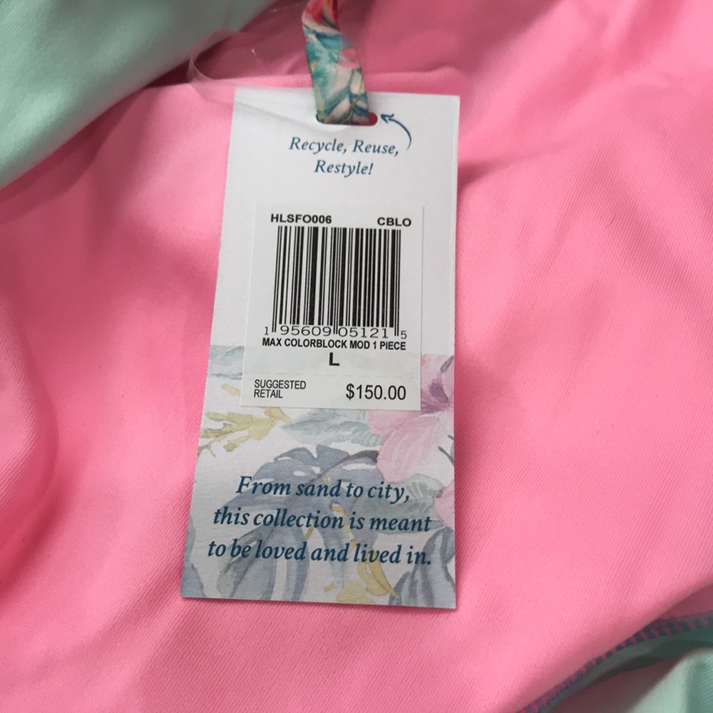 LoveShackFancy X Hurley Max Colorblock One Piece Bathing Suit - Picture 7 of 11